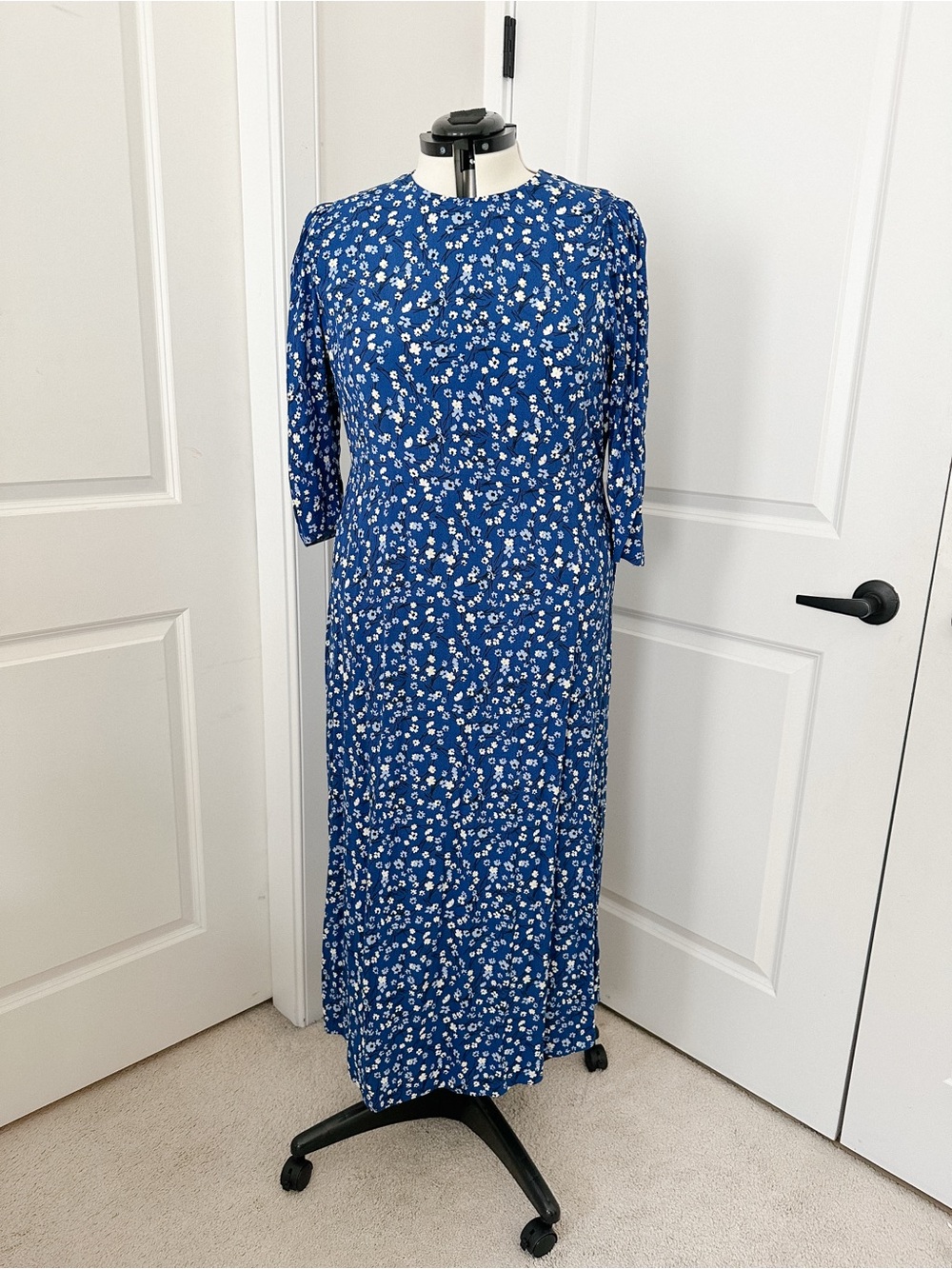 Marks & Spencer Royal Blue Floral Maxi Dress